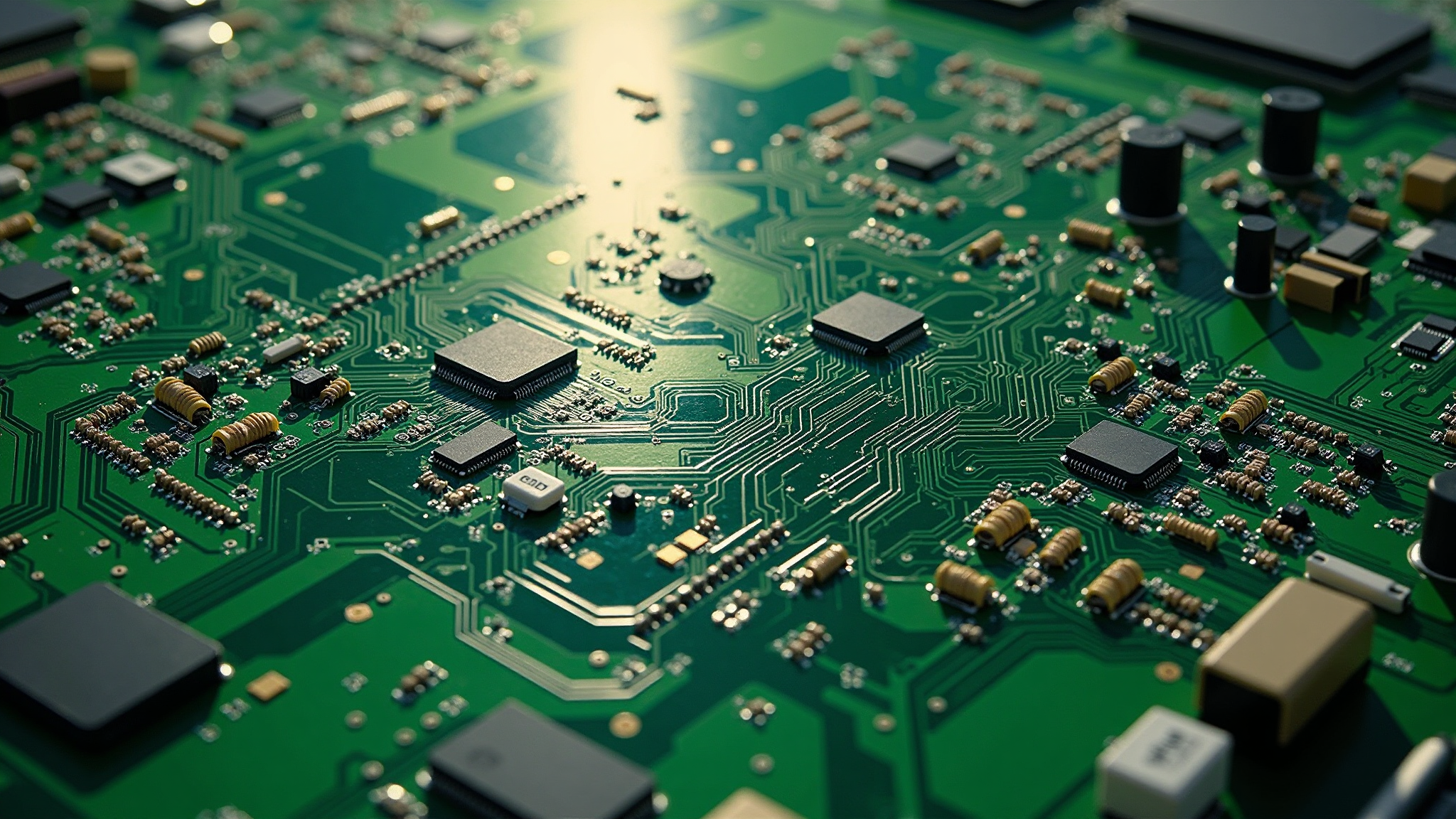 电机控制器 PCB 特写